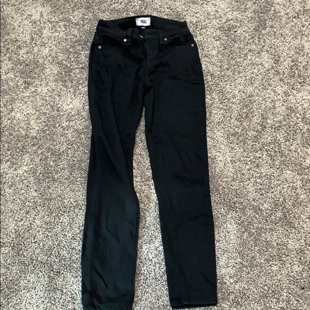 Paige black skinny jeans